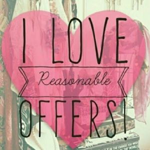 I ❤️ reasonable offers 😁